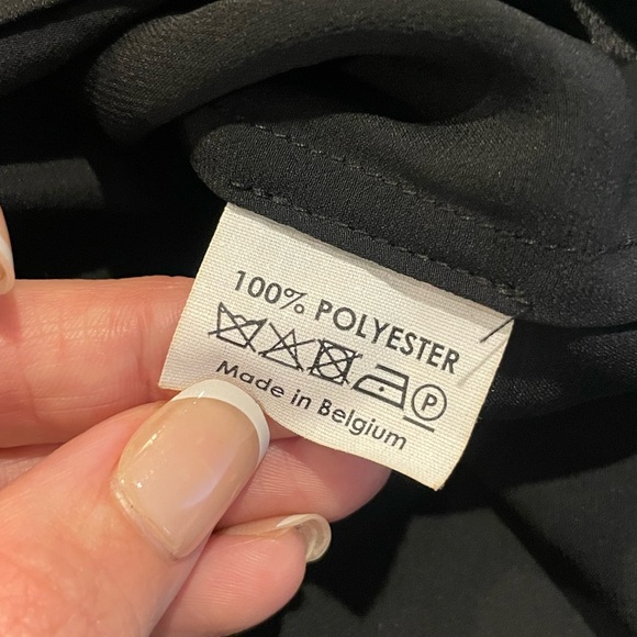 DRIES VAN NOTEN Castilla Bis Black Ruffle Blouse Women’s Size 40 (Medium) - Picture 8 of 10